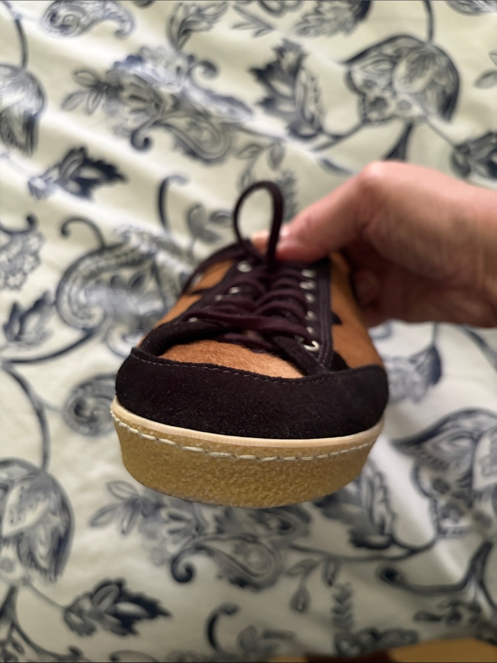Burberry Heart Print Pony Hair Sneakers in Brown and Black - Picture 5 of 5